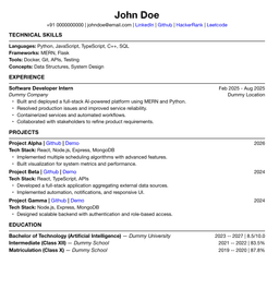 Tech Professional template preview